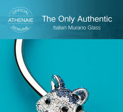 ATHENAIE 925 Sterling Silver Corgi Pet Charms Mixed CZ Yellow Cute Akita Puppy Dog Animal Charms Beads for Bracelet Jewerly