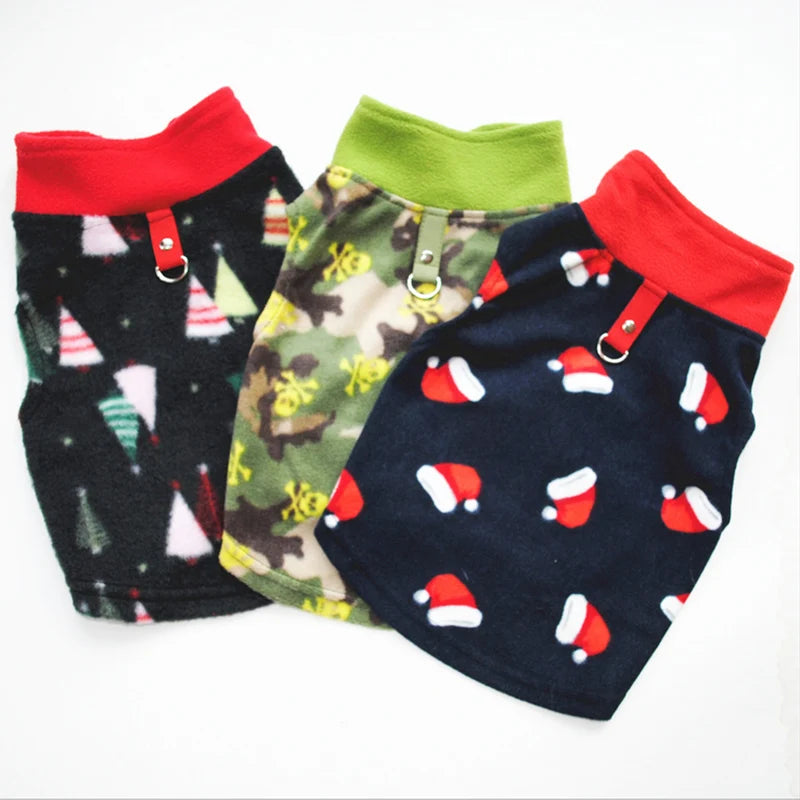 Warm Winter Dog Clothes Fleece Vest for Dog Puppy Fleece Clothing Soft Plaid Costume Doggy Autumn Winter Animal Pet Jacket 40