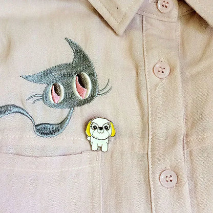 Jack Russell Terrier Brooches For Women Metal Alloy Animal Pet Dog Brooch Pin Badge bag hat  Jewelry Brooches For Kids Friends