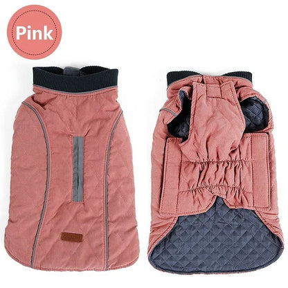 High Quality Dog clothes Quilted Dog Coat Pet Warm Jacket Vest New Big Dog Retro Cozy Thick Vest Clothing 6 Colors