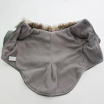 Boy Dog Cat Suit Coat Hoodie Pet Puppy Coat Jacket Fur Collar Windbreaker Clothes Apperal 5 sizes