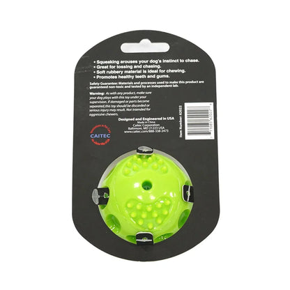 the SQUEAK BALL - CAITEC Dog Toys Squeaking Bouncing Ball