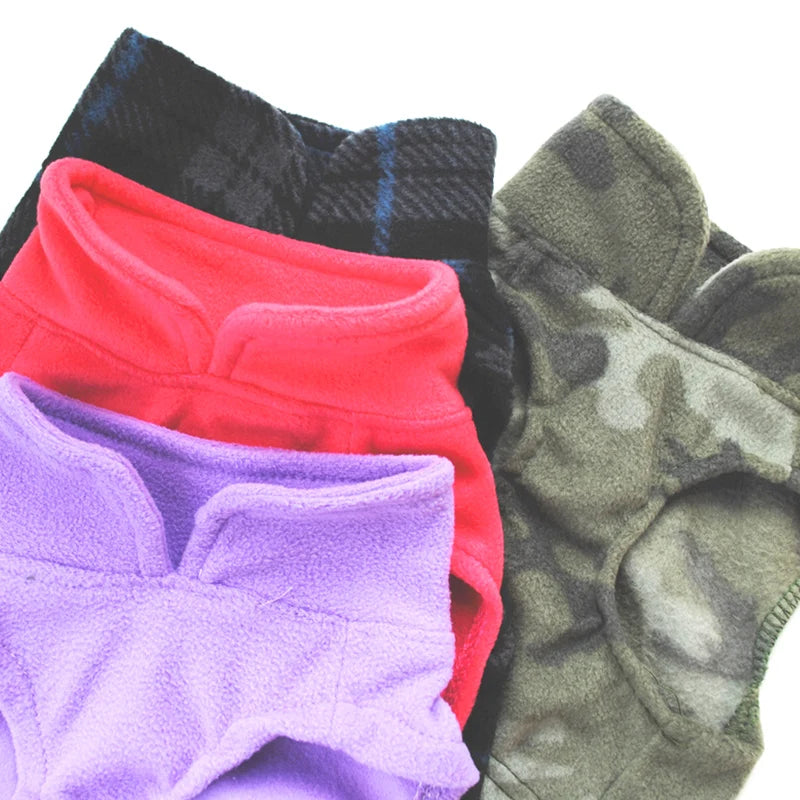 Warm Winter Dog Clothes Fleece Vest for Dog Puppy Fleece Clothing Soft Plaid Costume Doggy Autumn Winter Animal Pet Jacket 40