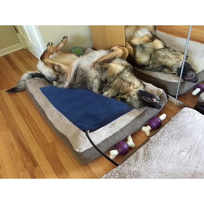 Pet Electric Blanket Dog Cat Bed Mat Winter Warm Dog House For Puppy Kitty Big Dog Home Heating Pad Cushion Nest Pet Supplies