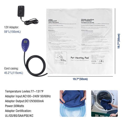 Pet Electric Blanket Dog Cat Bed Mat Winter Warm Dog House For Puppy Kitty Big Dog Home Heating Pad Cushion Nest Pet Supplies