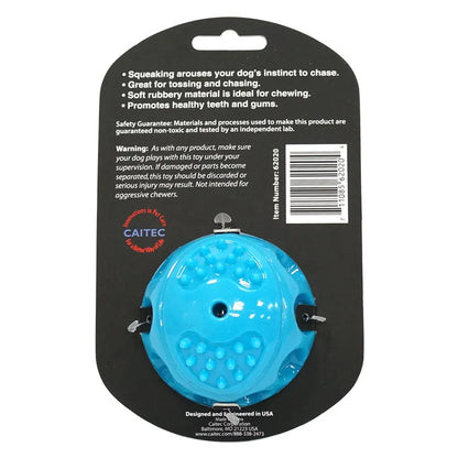 the SQUEAK BALL - CAITEC Dog Toys Squeaking Bouncing Ball