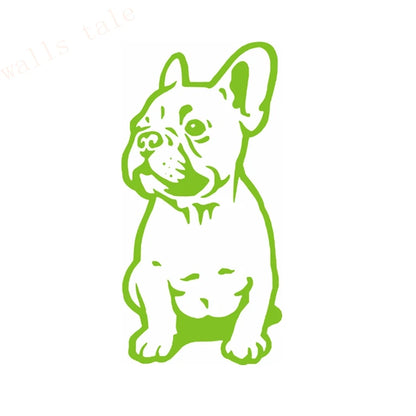 FRENCH BULLDOG WALL STICKER CAR BUMPER STICKER FRANCES DOG VINYL DECALS