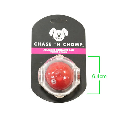 CAITEC Dog Toy Amazing Squeaker Ball Durable Floatable Springy Bite Resistant Best for Tossing Chasing Foraging Medium Large Dog