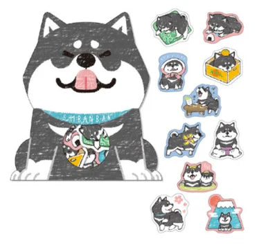 30pcs/pack Cute Dog Shiba Inu Akita Husky Label Stickers Decorative Stationery Stickers Scrapbooking DIY Diary Album Stick Label