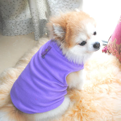 Warm Winter Dog Clothes Fleece Vest for Dog Puppy Fleece Clothing Soft Plaid Costume Doggy Autumn Winter Animal Pet Jacket 40