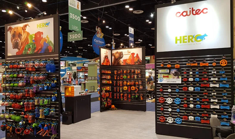 the CAITEC TOYS - Caitec Dog Toys, Squeaking Bouncing Ball, Durable Floatable Springy Pet Toys, Squeaky Ball, Bite Resistant