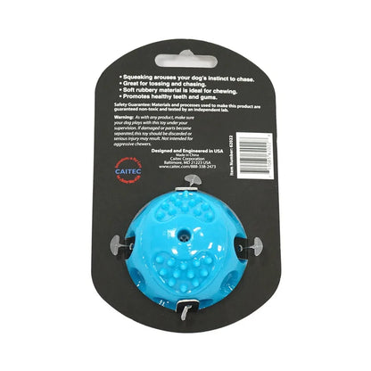the SQUEAK BALL - CAITEC Dog Toys Squeaking Bouncing Ball