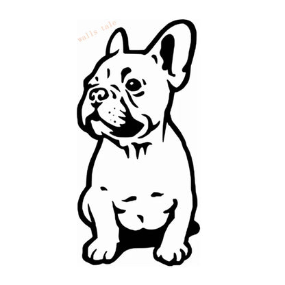 FRENCH BULLDOG WALL STICKER CAR BUMPER STICKER FRANCES DOG VINYL DECALS
