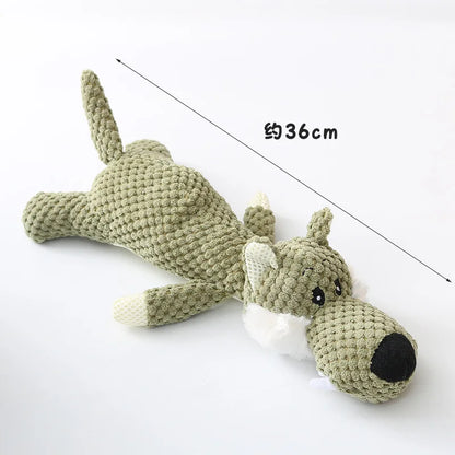 2025 Pet Dog Toys for Large Dogs Cute Plush Squeak Fleece Durable Chewing Cute Soft Pet Molar Toys Dogs Accessories