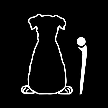 Puppy Dog Car Rear Windshield Wiper Decor Decals , Animal Cat Vinyl Art Sticker For Truck Car Bumper Funny Decoration