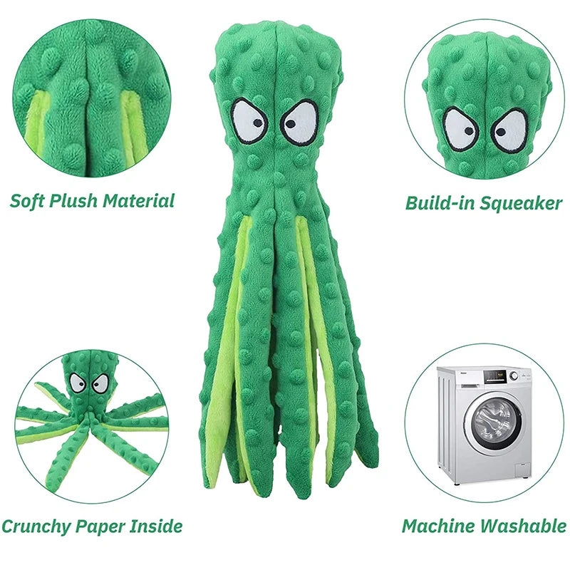 Octopus Skin Shell octopu Bite Resistant Plush Toy Pet Dog Resistant Squeak Toys Dog Chew Puppy Training Toys мягкие игрушки
