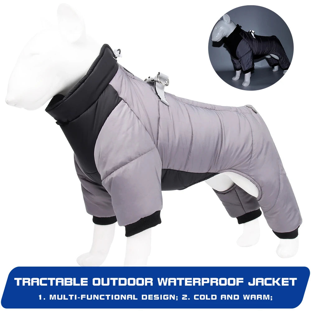 the SNOWPAWS INSULATED JACKET - Winter Warm Thick Pet Dog Jacket, Waterproof Dog Clothes for Small/Medium Dogs, Puppy Coat, Chihuahua/French Bulldog/Pug Clothing