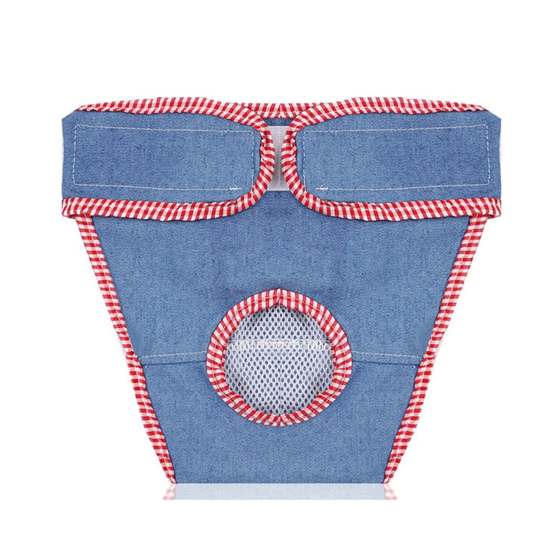 Drawstring Female Dog Diaper with Hollow Out Design Durable Reusable Adjustable Long Lasting Water Absorption for Dogs WWO66