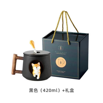 INS Shiba Inu Akita DOG 420ML COFFEE TEA MUGS TEA CUP NORTH EUROPE STYLE FASHION DESIGN
