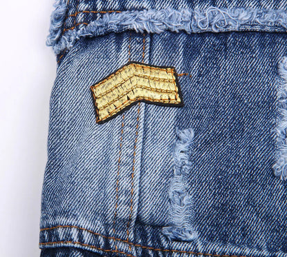 Dog Jeans Jacket Cute Casual Blue Denim Coat Vest Pet Puppy Clothes Apparel 6 Sizes 2 Colours