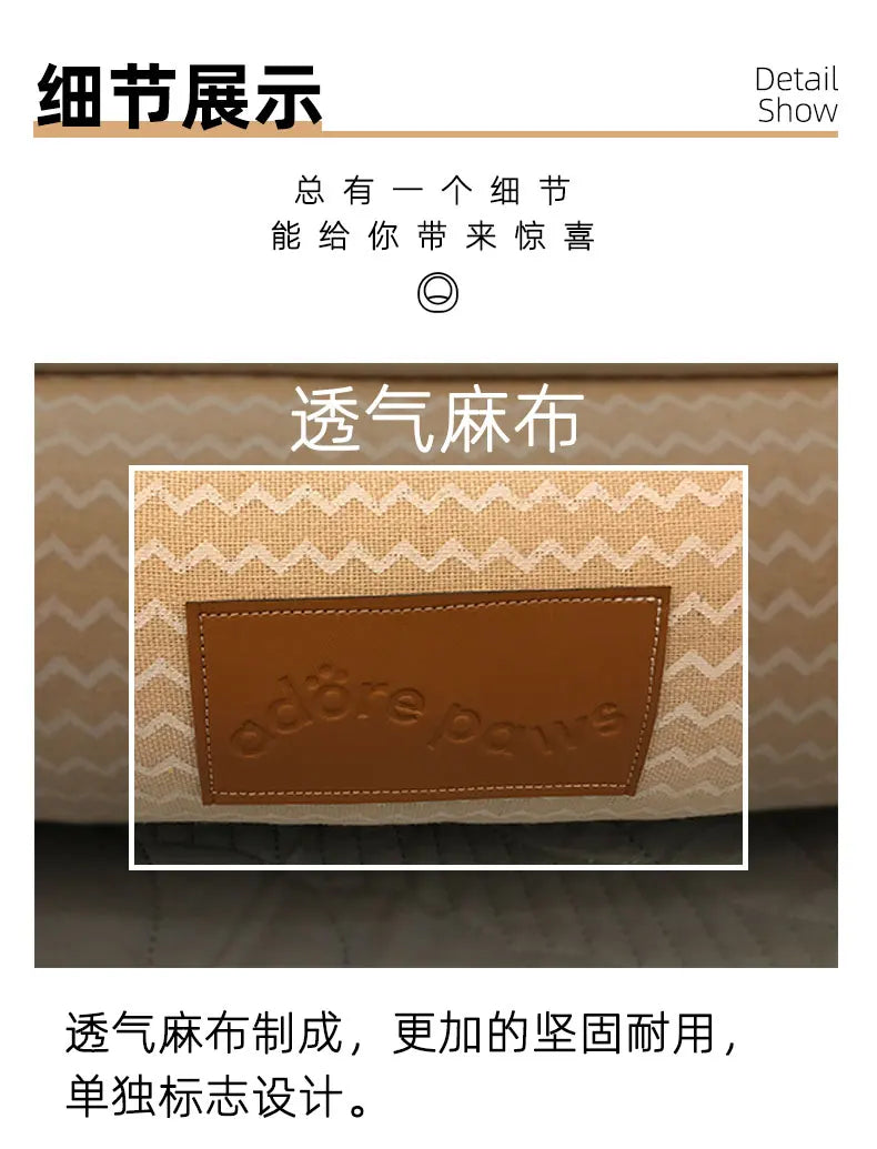 Large Pet Cat Dog Bed 8Colors Warm Cozy Dog House Soft Fleece Nest Dog Baskets House Mat Autumn Winter Waterproof Kennel