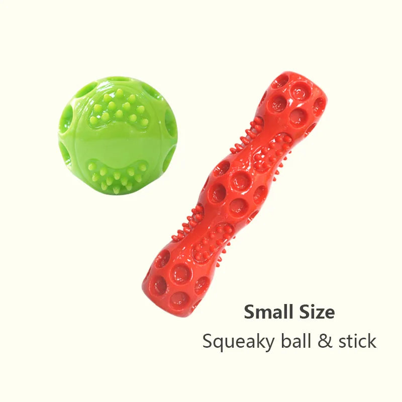 the CAITEC TOYS - Caitec Dog Toys, Squeaking Bouncing Ball, Durable Floatable Springy Pet Toys, Squeaky Ball, Bite Resistant