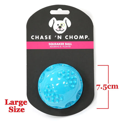 the CAITEC TOYS - Caitec Dog Toys, Squeaking Bouncing Ball, Durable Floatable Springy Pet Toys, Squeaky Ball, Bite Resistant