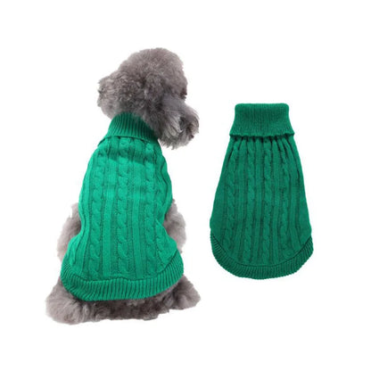 Winter Dog Sweater for Small Large Dogs Solid Candy Color Dog Clothes Puppy Cat Vest Chihuahua French Bulldog Outfits Costume