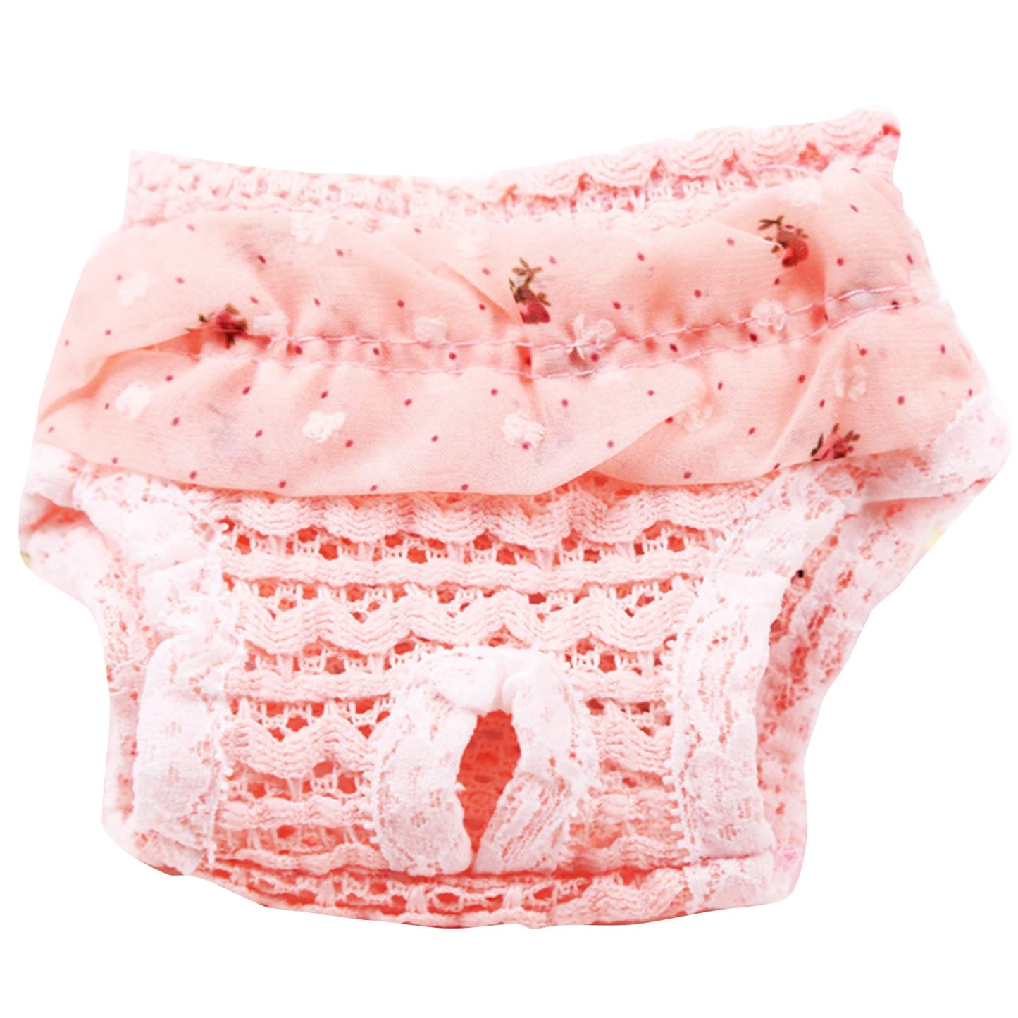 Drawstring Female Dog Diaper with Hollow Out Design Durable Reusable Adjustable Long Lasting Water Absorption for Dogs WWO66