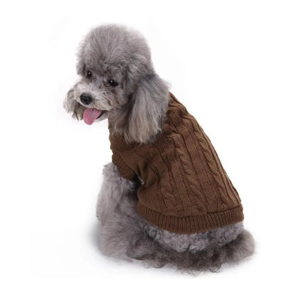 Winter Dog Sweater for Small Large Dogs Solid Candy Color Dog Clothes Puppy Cat Vest Chihuahua French Bulldog Outfits Costume