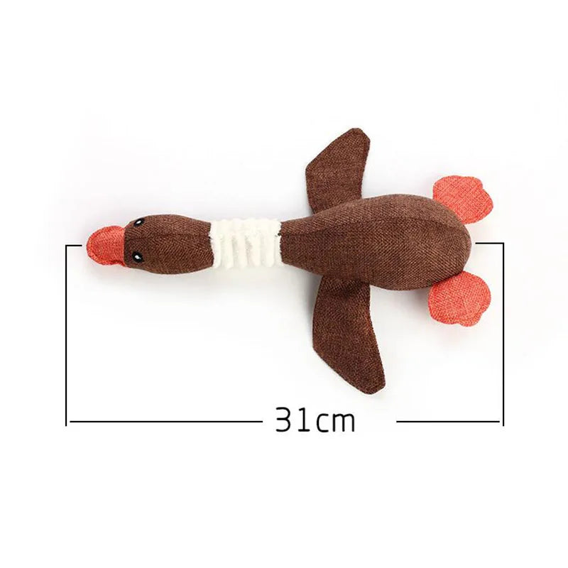 CDDMPET Animals Shape Plush Dog Toy Bite Resistant Squeaky Toys for Small Dogs Interactive Chew Molar Toy Sound Pet Accessories