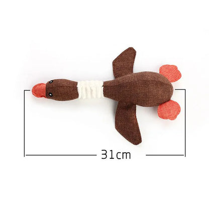 CDDMPET Animals Shape Plush Dog Toy Bite Resistant Squeaky Toys for Small Dogs Interactive Chew Molar Toy Sound Pet Accessories