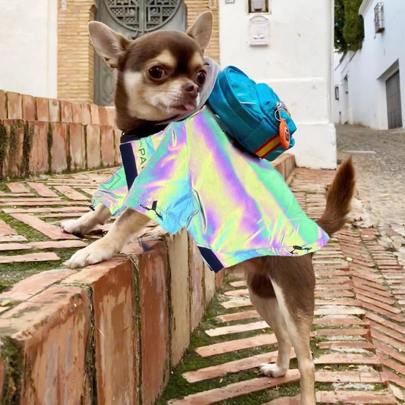 the UNICOAT DOG - Dog Raincoat Jumpsuit Raincoat, Reflective Jacket Waterproof Jumpsuit, Coat Clothes for Bulldogs and Chihuahuas