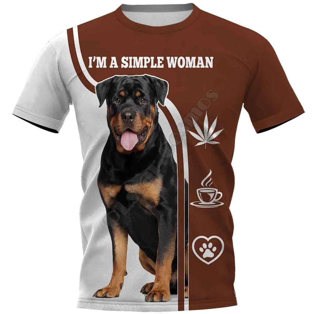 the SERGEANT CANINE - Weimaraner 3D Printed T-Shirts for Women/Men, Summer Casual Tees Short Sleeve T-shirts Funny Animals Short Sleeve