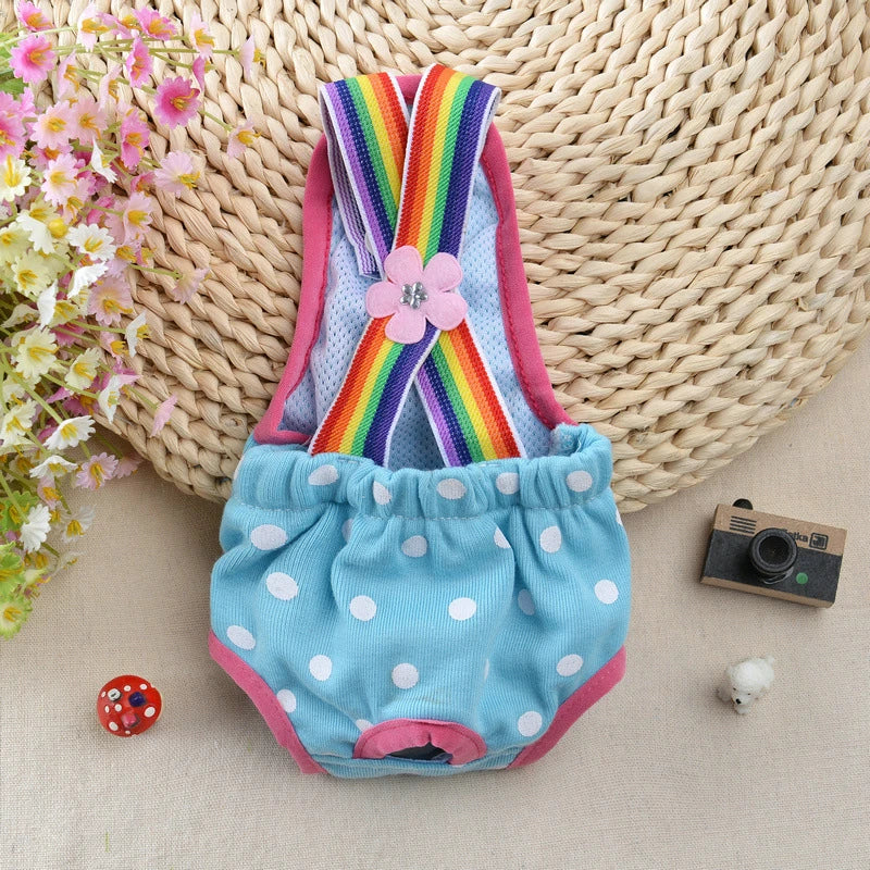 Xxs-Xl Dog Diaper Sanitary Physiological Pants Washable Female Dog Underwear Dog Shorts Panties Menstruation Briefs Jumpsuit New