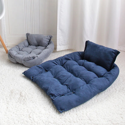 Warm Dog Sofa Bed Winter Pet Dog Cat Bed Sleeping House Kennel Mat Cat Puppy Mattress Pet House Cushion For Small Large Dogs