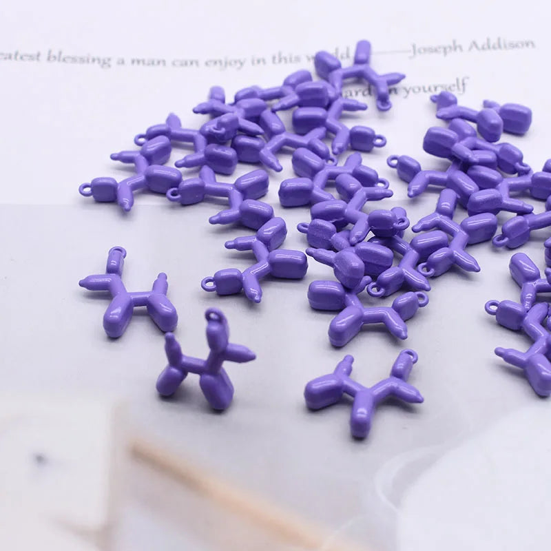 High-quality Metal Alloy Stereo Cute Balloon Dog Charms Pendants For Jewelry Making Findings DIY Necklace Bracelet Accessaries