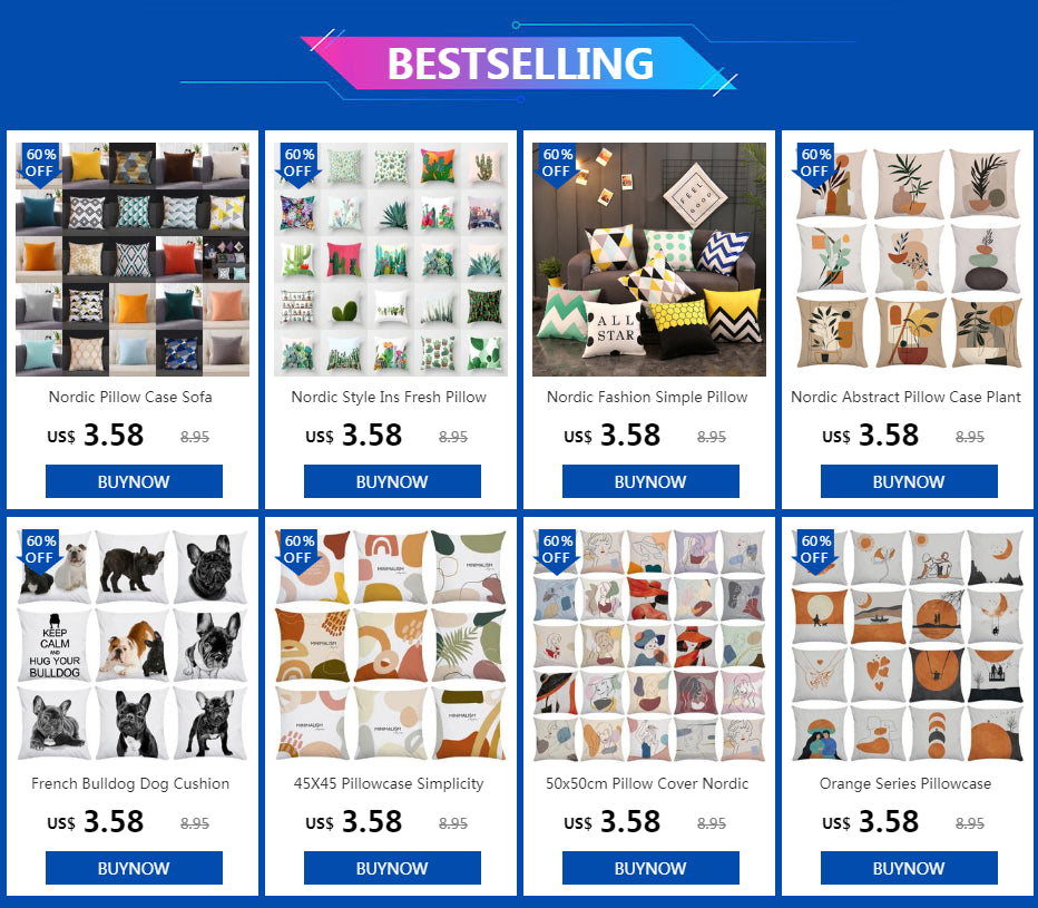 French Bulldog Dog Cushion Covers Dog Painting Pillowcase Decorative Pillow Covers Bedroom Sofa Home Decoration 45X45cm Car Seat