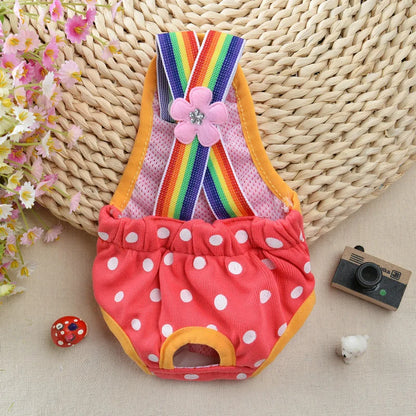 Xxs-Xl Dog Diaper Sanitary Physiological Pants Washable Female Dog Underwear Dog Shorts Panties Menstruation Briefs Jumpsuit New