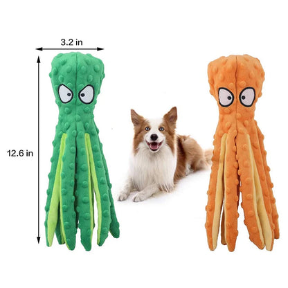 Octopus Skin Shell octopu Bite Resistant Plush Toy Pet Dog Resistant Squeak Toys Dog Chew Puppy Training Toys мягкие игрушки