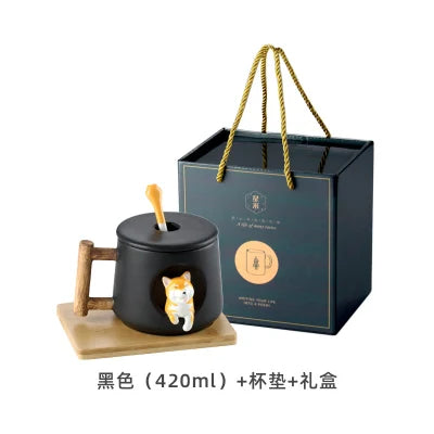 INS Shiba Inu Akita DOG 420ML COFFEE TEA MUGS TEA CUP NORTH EUROPE STYLE FASHION DESIGN