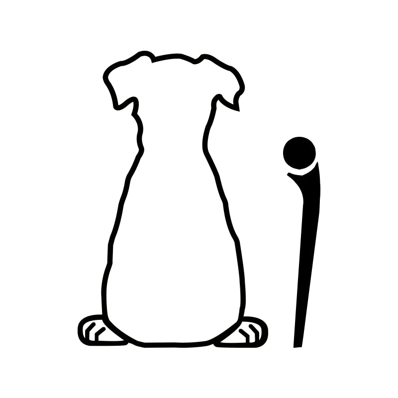 Puppy Dog Car Rear Windshield Wiper Decor Decals , Animal Cat Vinyl Art Sticker For Truck Car Bumper Funny Decoration