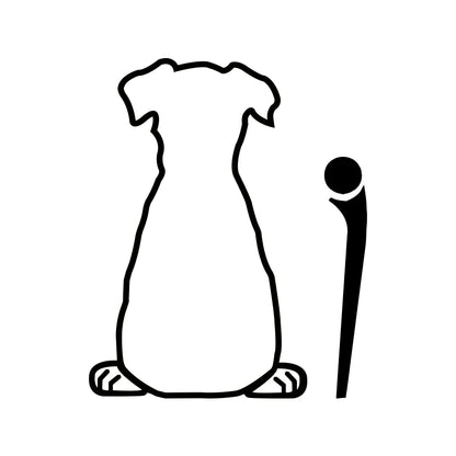 Puppy Dog Car Rear Windshield Wiper Decor Decals , Animal Cat Vinyl Art Sticker For Truck Car Bumper Funny Decoration