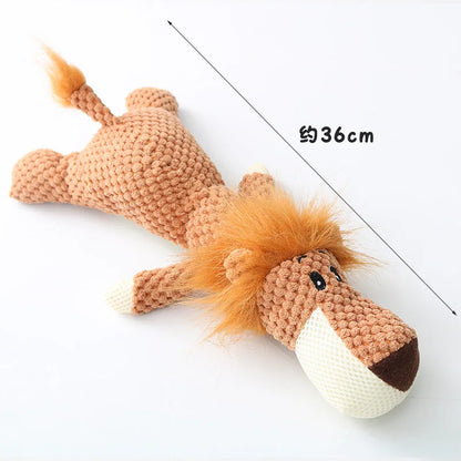 2025 Pet Dog Toys for Large Dogs Cute Plush Squeak Fleece Durable Chewing Cute Soft Pet Molar Toys Dogs Accessories