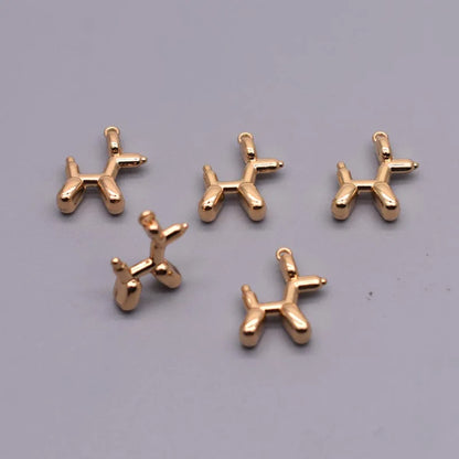 High-quality Metal Alloy Stereo Cute Balloon Dog Charms Pendants For Jewelry Making Findings DIY Necklace Bracelet Accessaries