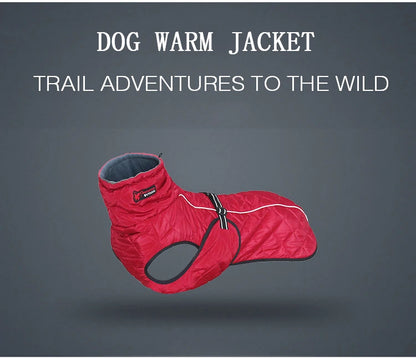 the ROVER RANGER JACKET - Dog Outdoor Jacket, Waterproof Reflective Pet Coat Vest, Winter Warm Cotton Dogs Clothing for Large/Middle Dogs, Labrador
