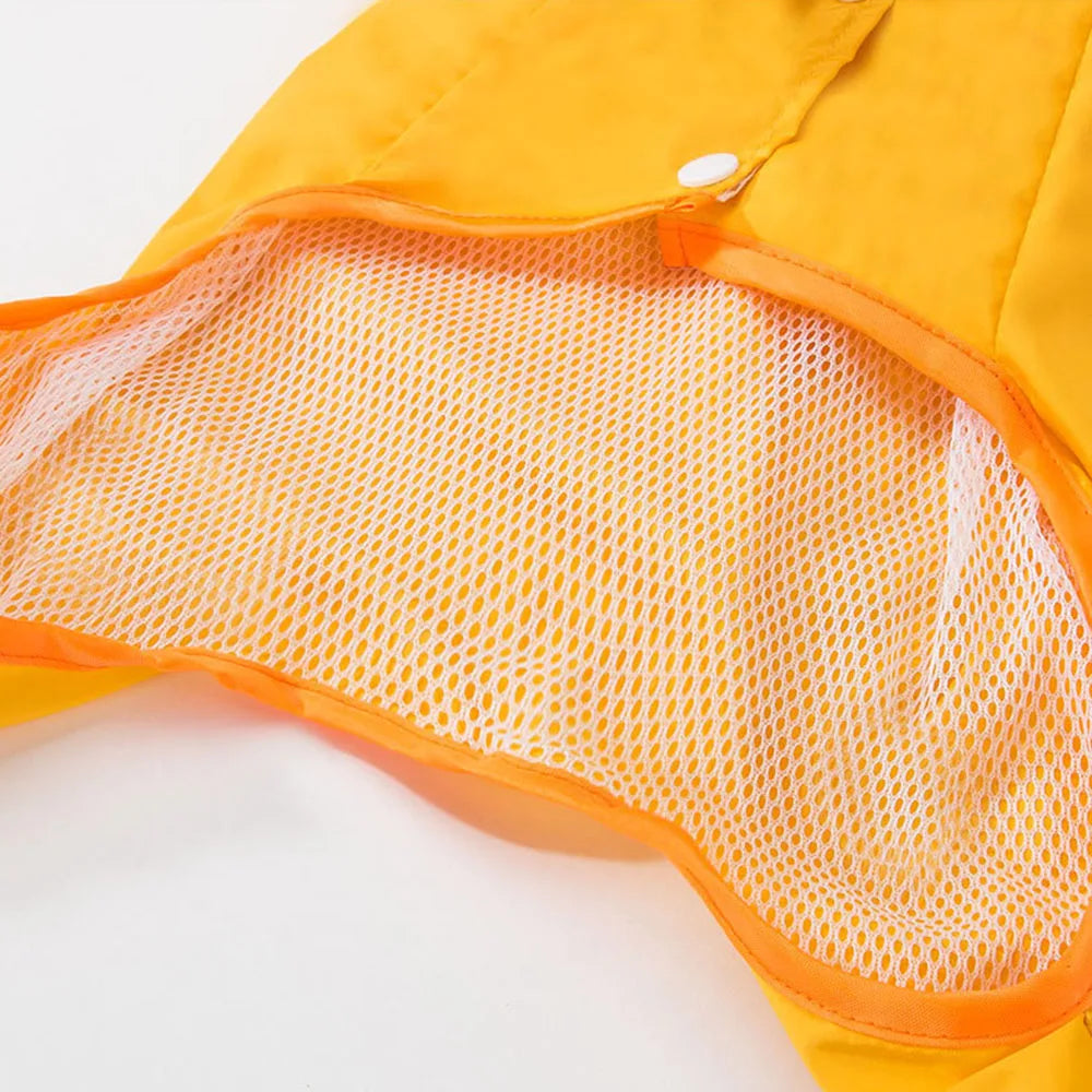 the CUTESY COSTUME - Waterproof Puppy Dog Raincoats, Rain Jacket with Hood for Small/Medium Dogs, Poncho with Reflective Strap, Honeybee Bear Dinosaur Dog Costumes