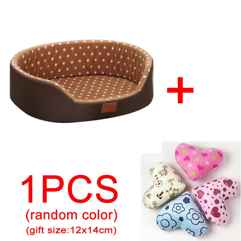 Autumn And Winter Warm Pet Dog Cat Universal Beds Soft Cushion Couch Bed for for Small Medium Dog Plush Cozy Puppy Nest Mat Pad