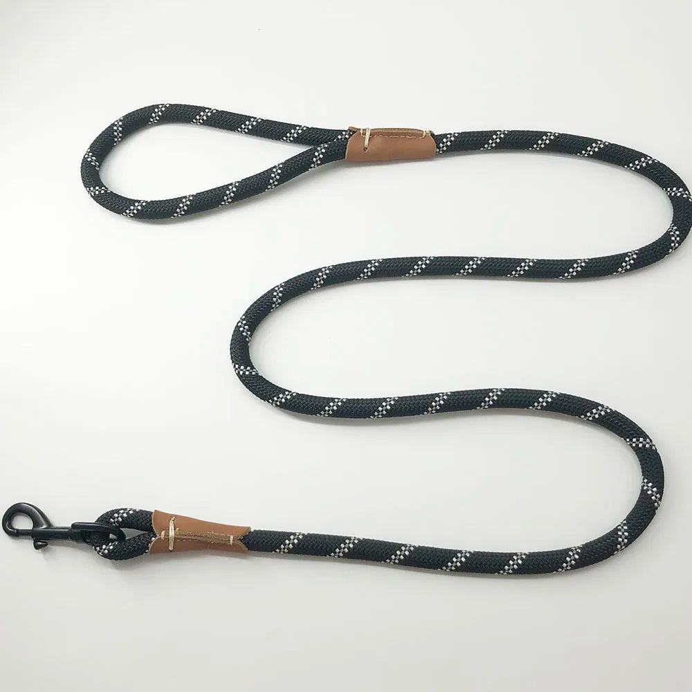 the TRACKFLEX TRAINING LEASH - Dog Training Leash Rope, Dog Check Cord, Lightweight Small/Medium Dog Tracking Leads, 2M 5M 10M Black/Red Color Long Dog Leash