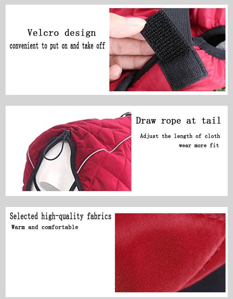 the ROVER RANGER JACKET - Dog Outdoor Jacket, Waterproof Reflective Pet Coat Vest, Winter Warm Cotton Dogs Clothing for Large/Middle Dogs, Labrador